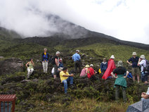 Excurción en el volcán