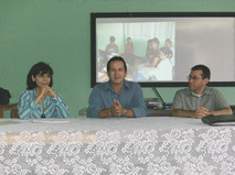 Guiselle Boza, Herberth Zamora y Carlos Araya en mesa