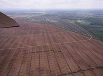 Vista aérea de extensión piñera
