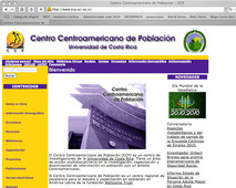 Sitio web del Centro Centroamericano de Población
