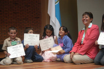 Niños recibieron certificado en curso libres