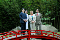 Príncipes Akishino de Japón, M.Sc. Jorge Warner y la Dra. Libia Herrero