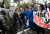 Manifestación estudiantes chilenos
