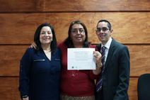 Helvetia Cárdenas, Roxana Salazar y Alonso Castro