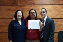 Helvetia Cárdenas, Roxana Salazar y Alonso Castro