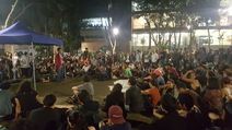 el movimiento estudiantil de la ucr se reunió este martes 6 de setiembre para hacerle un llamado al país a defender la educación pública (foto: tatiana carmona rizo) 