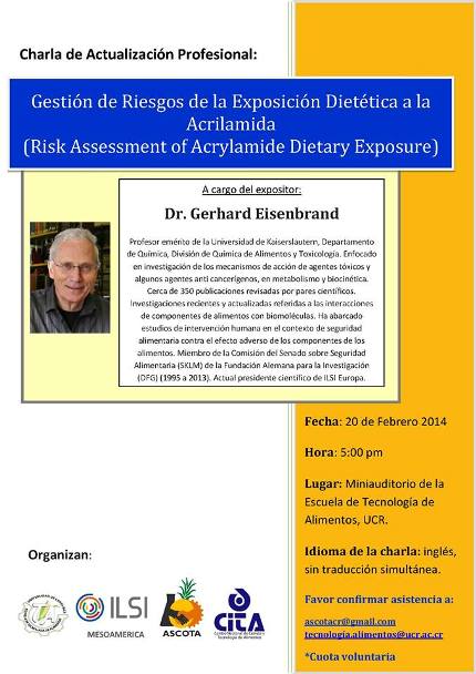 La charla se impartirá en Inglés