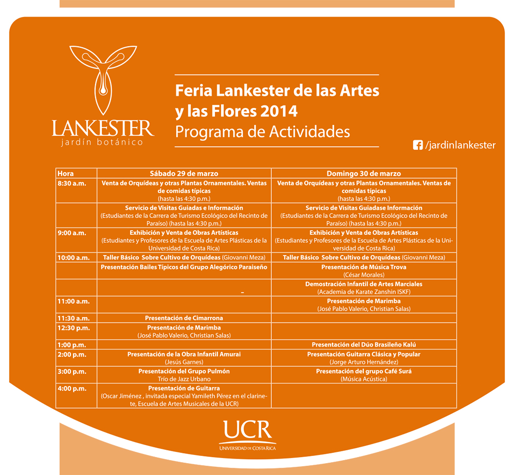  Venta y Exhibición de plantas y de obras artísticas, comidas, música y actividades para todos …