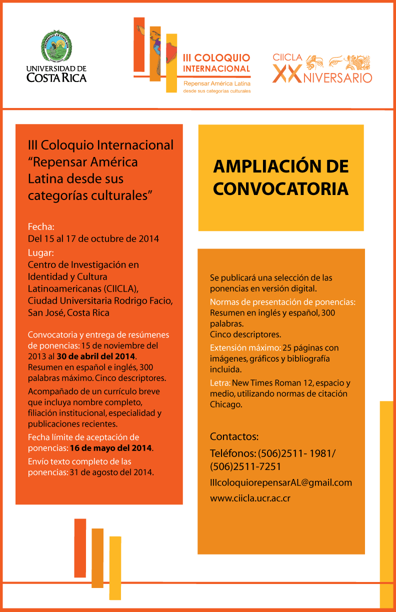  Lo que desean publicar es principalmente; Convocatoria y entrega de resúmenes de ponencias hasta …