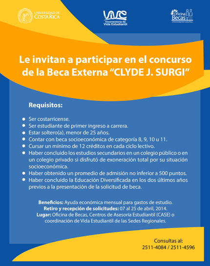  UNIVERSIDAD DE COSTA RICA VICERRECTORÍA DE VIDA ESTUDIANTIL OFICINA DE BECAS Y ATENCIÓN …