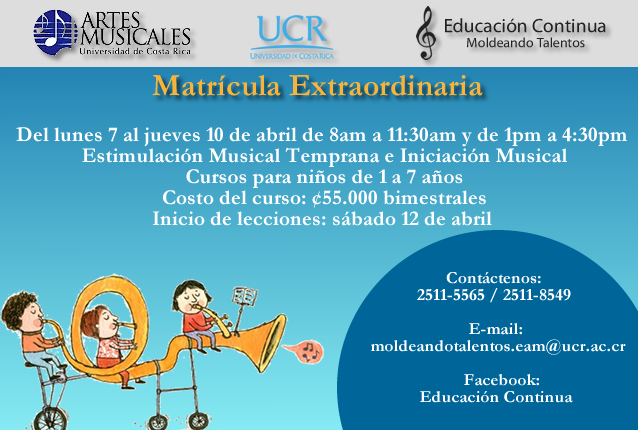 Estimulación Musical Temprana e Iniciación MusicalCursos para niños de 1 a 7 añosInicio de …
