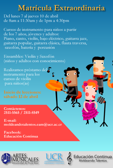 Cursos de instrumento para niños a partir  de los 7 años,jóvenes y adultos:Piano, canto, …