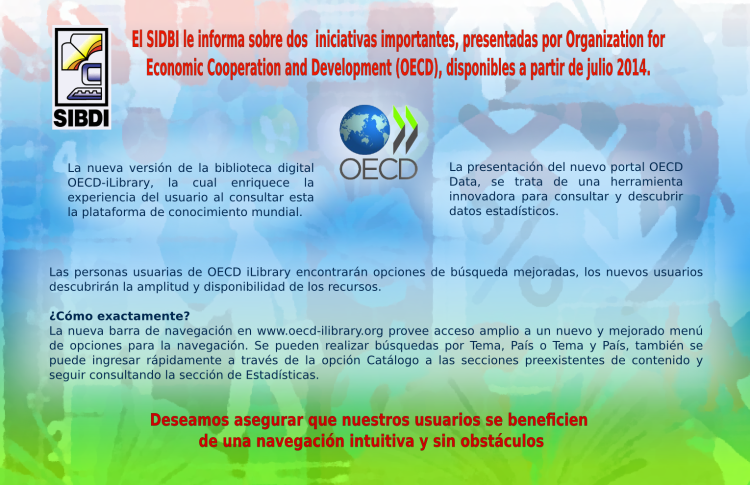  Nueva plataforma de la base de datos OECD.  Ver detalles en documento adjunto …