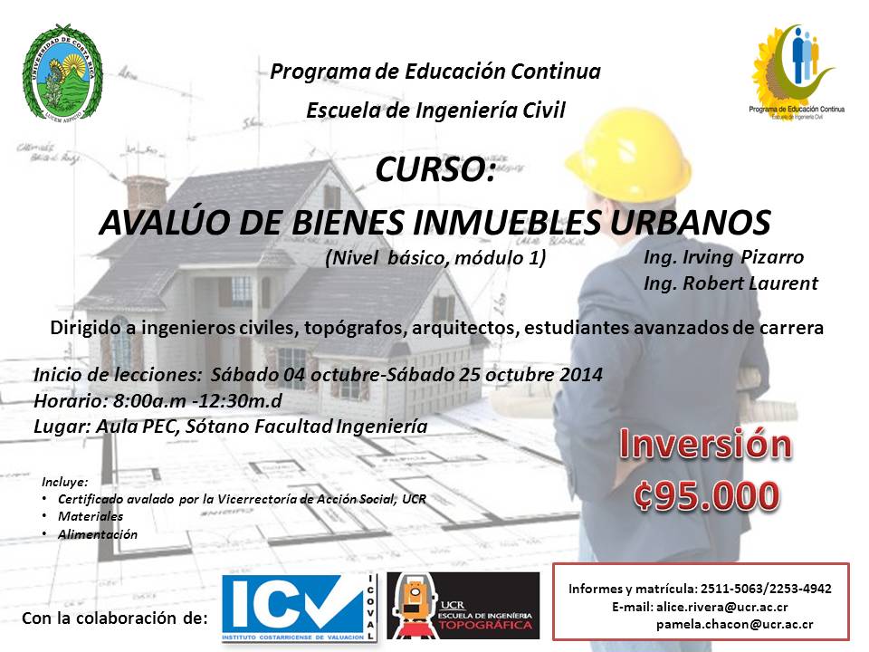  El curso se imparitrá del 4 al 25 de octubre, sábados, de 8:00 a. m.  a  12:30 m. 