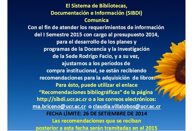  Con el fin de atender los requerimientos de información del I Semestre 2015 con cargo al …