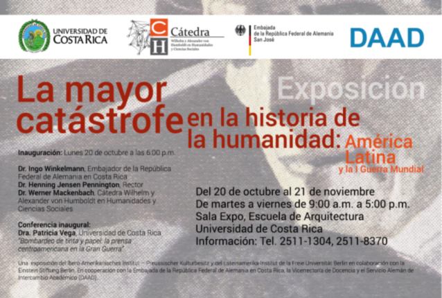  Inauguración con la conferencia: “Bombardeo de tinta y papel: la prensa centroamericana en la …