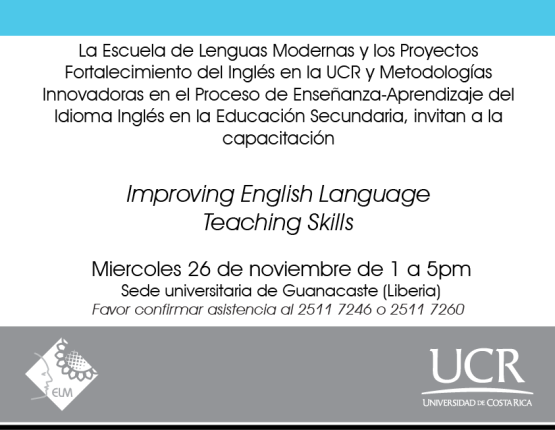  exclusivo para profesores de Inglés se impartirá en idioma inglés. 