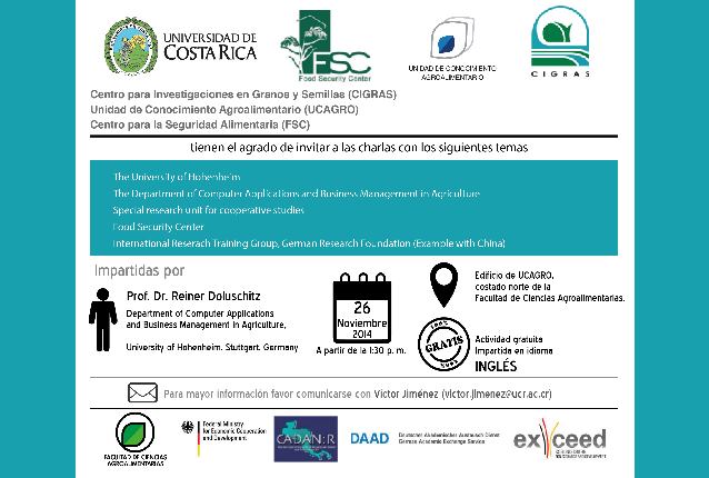 Los temas a tratar son: The University of HohenheimThe Department of Computer Applications …