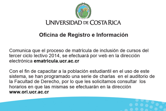  Oficina de Registro e Información comunica que este proceso se efectuará por web en la dirección …