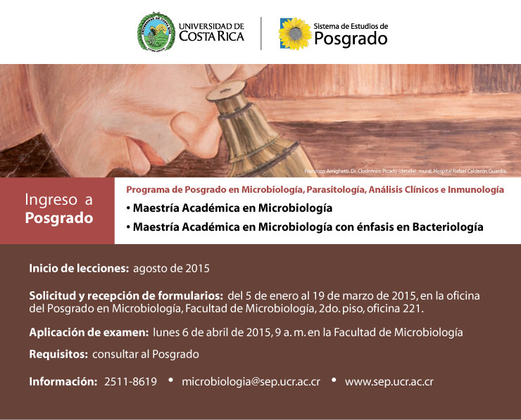  Programa de Posgrado en Microbiología, Parasitología, Análisis Clínicos e Inmunología  Maestría …