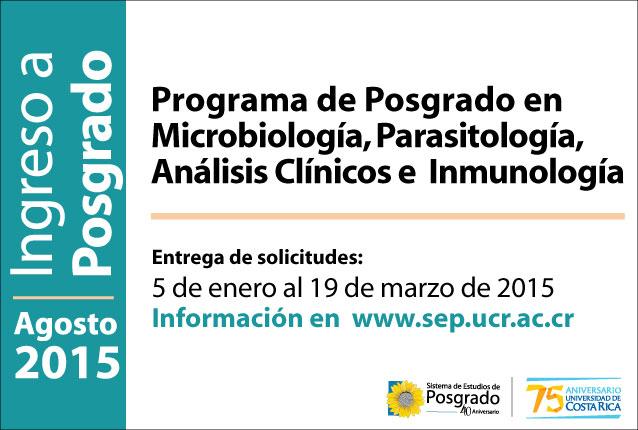  Programa de Posgrado en Microbiología, Parasitología, Análisis Clínicos e Inmunología  Maestría …