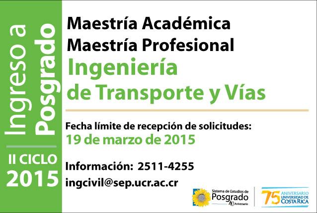  Convocatoria de admisión Programa de Posgrado en Ingeniería CIvil Maestría Académica en …