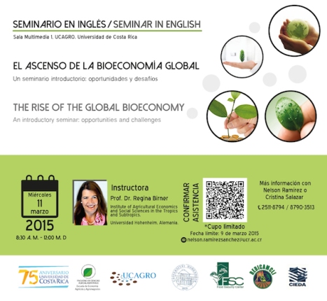  Conferencia Principal: El ascenso de la Bioeconomía Global. Impartida por la Dra. Regina Birner, …