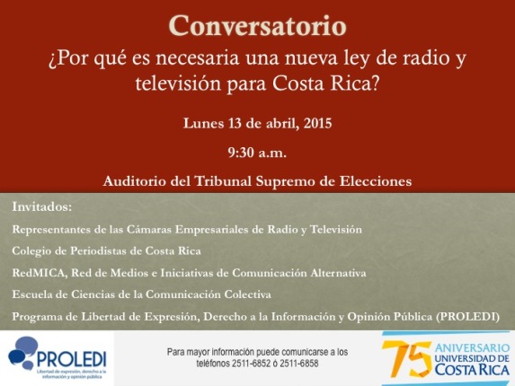  Invitados: Representantes de las Cámaras Empresariales de Radio y Televisión Colegio de …