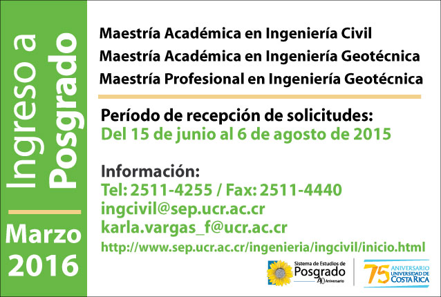  Ingreso a Posgrado Programa de Posgrado en Ingeniería Civil Maestría Académica en Ingeniería …