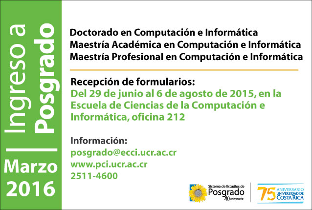  Ingreso a Posgrado Programa de Posgrado en Computación e Informática - Doctorado en Computación …