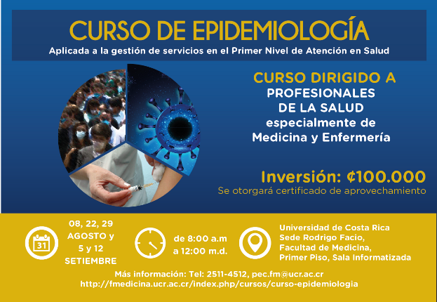 Se impartirá los días 8, 22, 29 de agosto y 5,12 de setiembre,de 8:00 a. m. a 12:00 m. en la  …