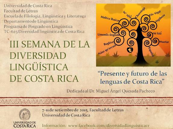  Actividades de divulgación y reflexión sobre el presente y el futuro de las lenguas de Costa …