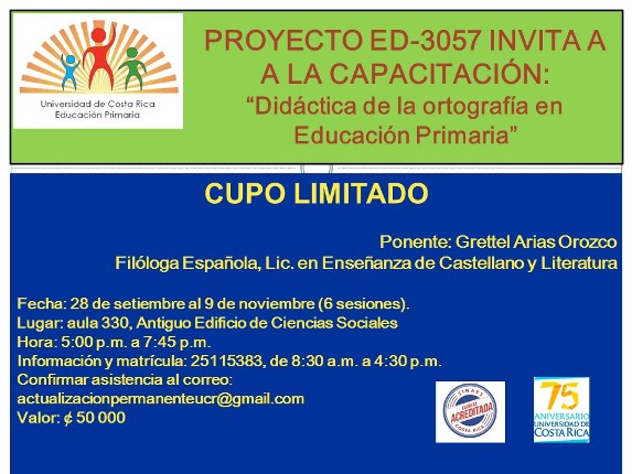 Se impartirá los días 28 de setiembre, 5 de octubre, 19 deoctubre, 26 de octubre, 2 de …