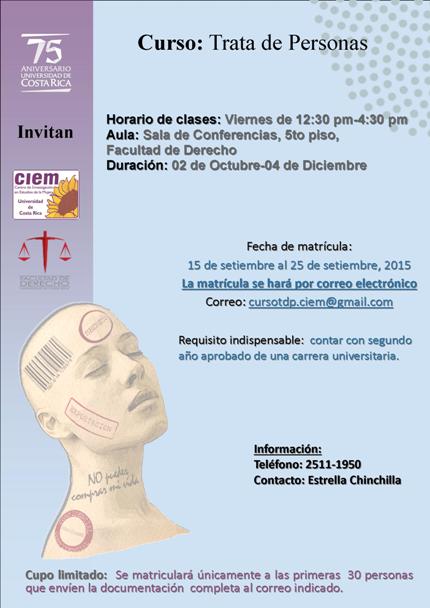 Se impartirá del 2 de octubre al 4 de diciembre (viernes), de12:30 a 4:30 p. m., Sala de …