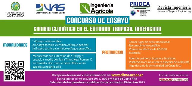  Recepción de ensayos e información: www.clima.ucr.ac.cr Selección de ganadores y publicación de …