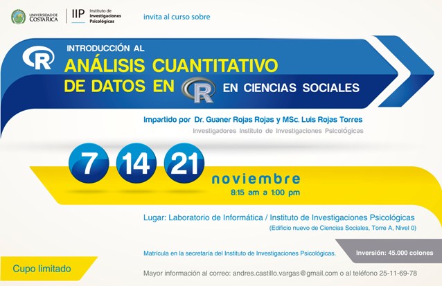 Se impartirá los sábados 7, 14 y 21 denoviembre, de 8:15 a. m. a 1:00 p. m. en el Laboratorio …