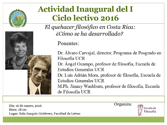  Actividad Inaugural del I Ciclo Lectivo 2016   