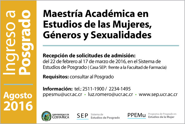  Programa de Posgrado en Estudios de la Mujer  Maestría Académica en Estudios de las Mujeres, …