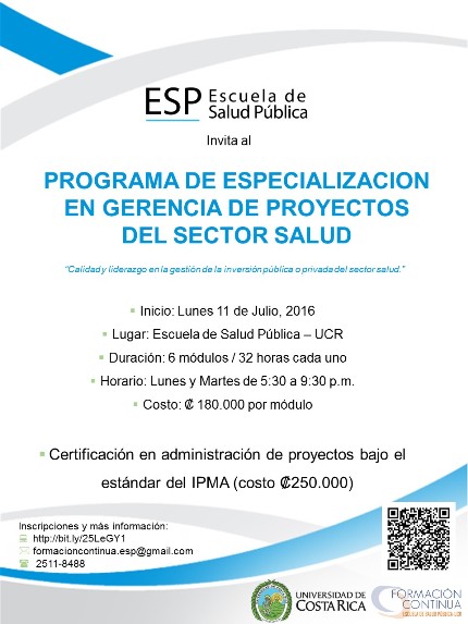 Duración: del 11 de julio al 17 de febrero,  lunes ymartes de 5:30 a 9:30 p. m., Edificio de …