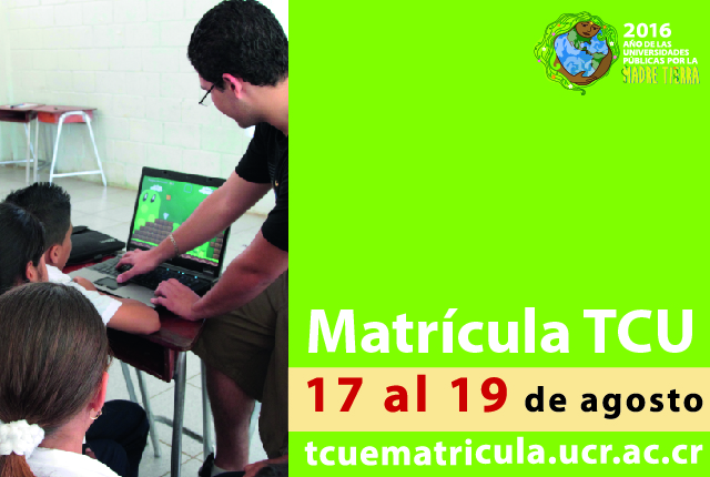  Para conocer el proceso de matrícula de TCU visite: accionsocial.ucr.ac.cr/matricula   Para …