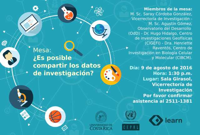  Fecha de la actividad: Martes 9 de agosto, 1:30 p. m., Sala Girasol, Vicerrectoría de …