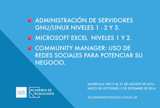 Inicio de lecciones 5 de setiembre, en el EdificioCATTECU 