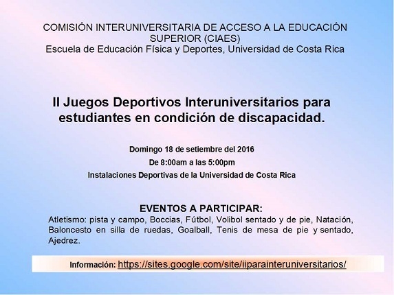  Se realiza en coordinación con las Universidades Públicas, por medio de la Comisión …