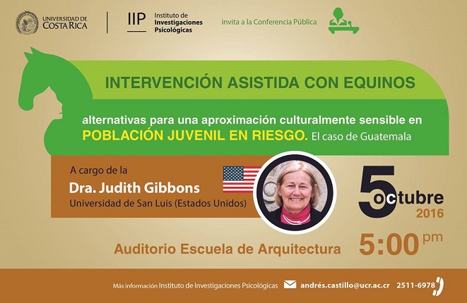  Dra. Judith Gibbons, docente, Universidad de San Luis, EE.UU. 