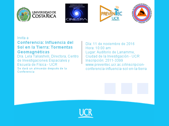    Fecha de la actividad: viernes 11 de noviembre, 10:00 a. m. en el Auditorio del LANAMME, …