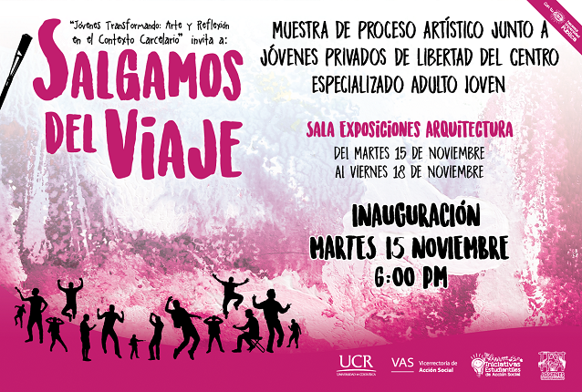  Inauguración: Martes 15 de noviembre, 6:00 p. m.  Exposición del proyecto IE-42 Jóvenes …