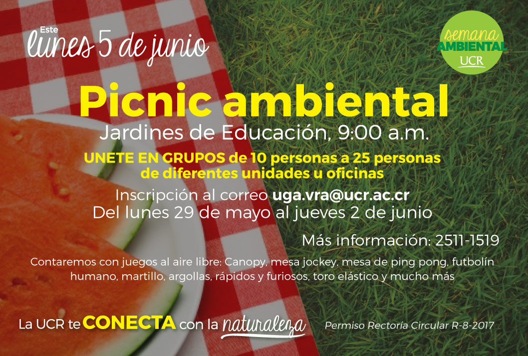  Fecha de la actividad: lunes 5 de junio, 9:00 a. m. Contaremos con juegos al aire libre: canopy, …