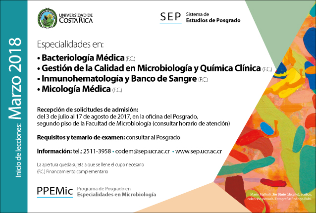  Especialidades en: • Bacteriología Médica (F.C.) • Gestión de la Calidad en Microbiología y …