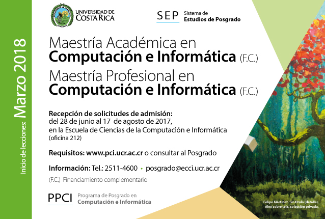   Maestría Académica en Computación e Informática (F.C.) Maestría Profesional en Computación e …