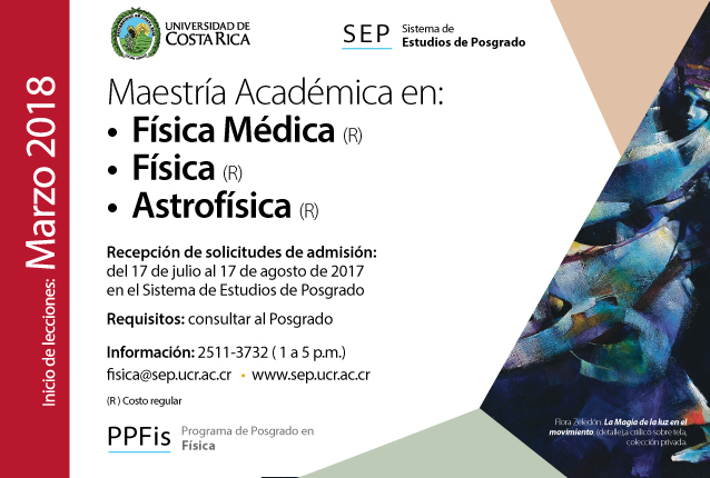   Maestría Académica en Física Médica (R) Maestría Académica en Física (R) Maestría Académica en …